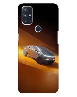 Чехол для OnePlus Nord N10 5G с картинкой «Cybertruck в пустыне»