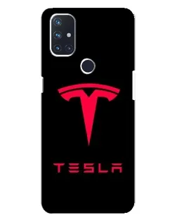 Чехол для OnePlus Nord N10 5G с картинкой «Tesla Red Logo»