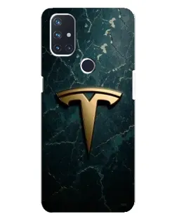 Чехол для OnePlus Nord N10 5G с картинкой «Мраморная Tesla Gold»
