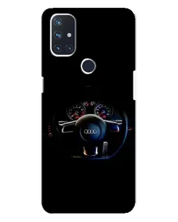 Чохол для OnePlus Nord N10 5G з картинкою «Салон Audi — кермо»