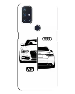 Чохол для OnePlus Nord N10 5G з картинкою «Audi — контрастний дизайн»