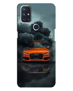 Чохол для OnePlus Nord N10 5G з картинкою «Audi у хмарах диму»