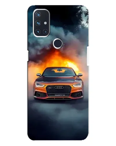 Чохол для OnePlus Nord N10 5G з картинкою «Audi у вогняному диму» Чохол для OnePlus Nord N10 5G з картинкою «Audi у вогняному диму»