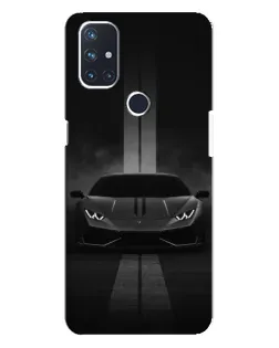 Чехол для OnePlus Nord N10 5G с картинкой «Lamborghini симметрия дорог»