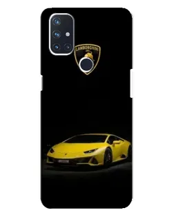 Чехол для OnePlus Nord N10 5G с картинкой «Lamborghini желтый акцент»