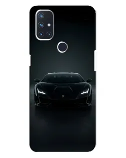 Чехол для OnePlus Nord N10 5G с картинкой «Черный Lamborghini Aventador»