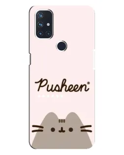 Чохол для OnePlus Nord N10 5G з картинкою «Pusheen логотип»