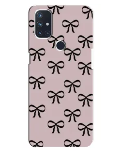 Чохол для OnePlus Nord N10 5G з картинкою «Чорні бантики»