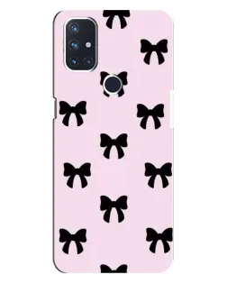 Чохол для OnePlus Nord N10 5G з картинкою «Чорні банти Coquette»