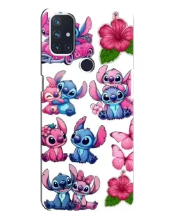 Чохол для OnePlus Nord N10 5G з картинкою «Стікери Stitch та Angel»