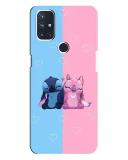 Чохол для OnePlus Nord N10 5G з картинкою «Stitch та Angel Love»
