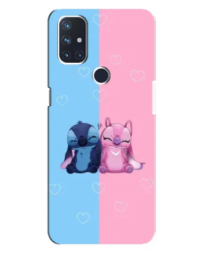 Чохол для OnePlus Nord N10 5G з картинкою «Stitch та Angel Love»