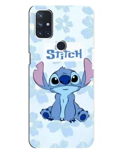 Чохол для OnePlus Nord N10 5G з картинкою «Stitch серед квітів»