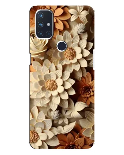 Чехол для OnePlus Nord N10 5G с картинкой «Бежевый флористический декор» Чехол для OnePlus Nord N10 5G с картинкой «Бежевый флористический декор»