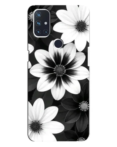 Чехол для OnePlus Nord N10 5G с картинкой «Монохромные астры» Чехол для OnePlus Nord N10 5G с картинкой «Монохромные астры»