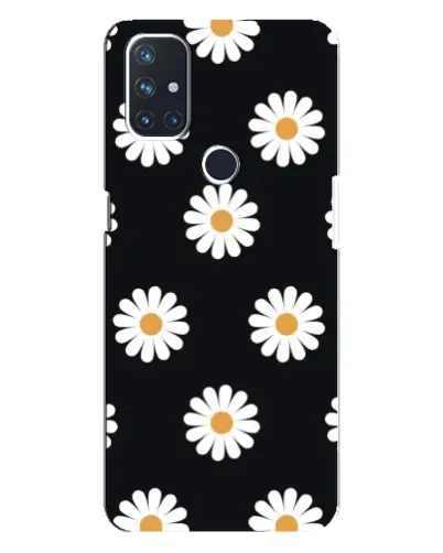Чехол для OnePlus Nord N10 5G с картинкой «Ромашки на черном» Чехол для OnePlus Nord N10 5G с картинкой «Ромашки на черном»