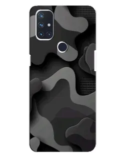 Чохол для OnePlus Nord N10 5G з картинкою «Темний абстрактний камуфляж»