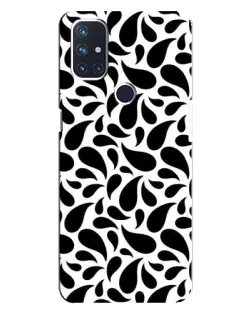 Чехол для OnePlus Nord N10 5G с картинкой «Контрастные черные капли»