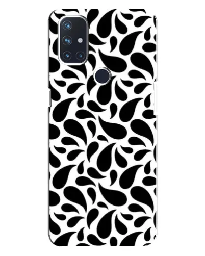 Чехол для OnePlus Nord N10 5G с картинкой «Контрастные черные капли»