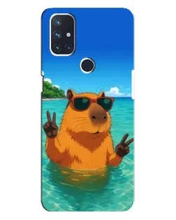 Чехол для OnePlus Nord N10 5G с картинкой «Морская капибара» Чехол для OnePlus Nord N10 5G с картинкой «Морская капибара»