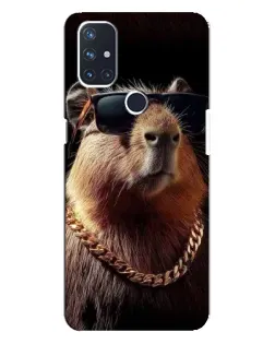Чехол для OnePlus Nord N10 5G с картинкой «Капибара золотая цепь» Чехол для OnePlus Nord N10 5G с картинкой «Капибара золотая цепь»