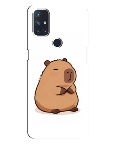 Чехол для OnePlus Nord N10 5G с картинкой «Толстенькая капибара»