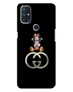 Чехол для OnePlus Nord N100 с картинкой «Минни Маус на лого»