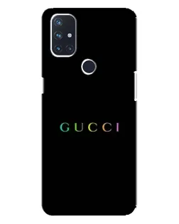 Чехол для OnePlus Nord N100 с картинкой «Gucci — неоновый минимализм»