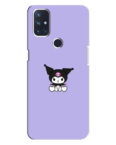 Чехол для OnePlus Nord N100 с картинкой «Kuromi — фиолетовый минимализм»