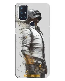 Чехол для OnePlus Nord N100 с картинкой «PUBG — боец в пыли»