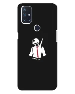 Чехол для OnePlus Nord N100 с картинкой «PUBG — силуэт воина»