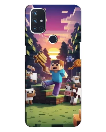 Чехол для OnePlus Nord N100 с картинкой «Стив на ферме»
