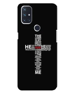 Чехол для OnePlus Nord N100 с картинкой «Текстовый крест»