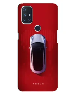 Чехол для OnePlus Nord N100 с картинкой «Tesla Top View»