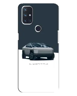 Чехол для OnePlus Nord N100 с картинкой «Серебристый Cybertruck Tesla» Чехол для OnePlus Nord N100 с картинкой «Серебристый Cybertruck Tesla»