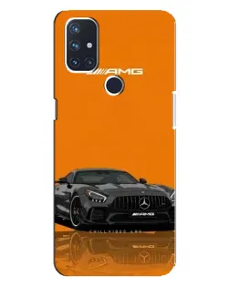 Чехол для OnePlus Nord N100 с картинкой «Оранжевый Mercedes AMG»
