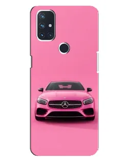 Чехол для OnePlus Nord N100 с картинкой «Розовый Mercedes AMG»