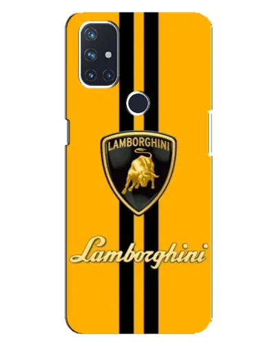 Чехол для OnePlus Nord N100 с картинкой «Lamborghini Stripe желтый» Чехол для OnePlus Nord N100 с картинкой «Lamborghini Stripe желтый»