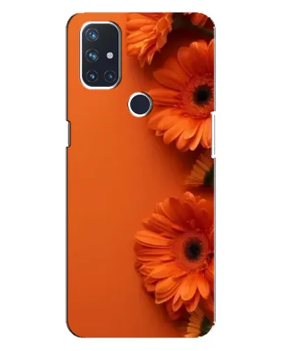 Чехол для OnePlus Nord N100 с картинкой «Оранжевые герберы»