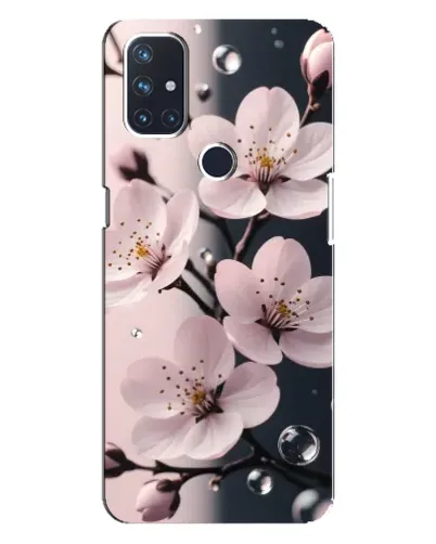 Чехол для OnePlus Nord N100 с картинкой «Нежная сакура и капли» Чехол для OnePlus Nord N100 с картинкой «Нежная сакура и капли»