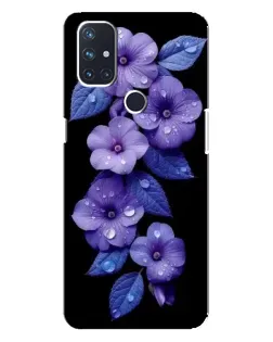 Чехол для OnePlus Nord N100 с картинкой «Фиолетовые цветы с росою» Чехол для OnePlus Nord N100 с картинкой «Фиолетовые цветы с росою»