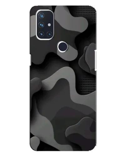 Чехол для OnePlus Nord N100 с картинкой «Темный абстрактный камуфляж»