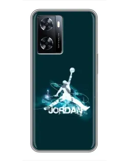 Чехол для OnePlus Nord N20 SE с картинкой «Jordan Blue Fire»