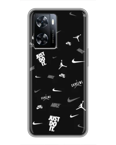 Чехол для OnePlus Nord N20 SE с картинкой «Nike Black Pattern» Чехол для OnePlus Nord N20 SE с картинкой «Nike Black Pattern»
