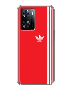 Чехол для OnePlus Nord N20 SE с картинкой «Красный минимализм Adidas»