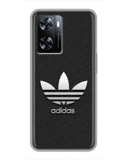 Чехол для OnePlus Nord N20 SE с картинкой «Adidas Карбоновая текстура»