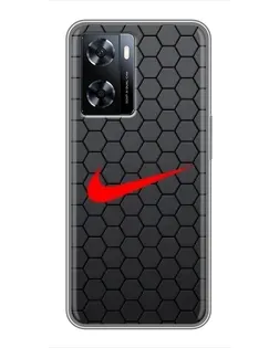 Чехол для OnePlus Nord N20 SE с картинкой «Nike — карбоновая сетка» Чехол для OnePlus Nord N20 SE с картинкой «Nike — карбоновая сетка»