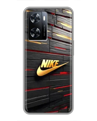 Чехол для OnePlus Nord N20 SE с картинкой «Золотой Nike на металле»