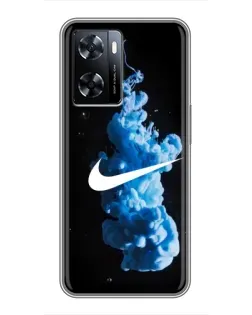 Чехол для OnePlus Nord N20 SE с картинкой «Nike и синий дым»