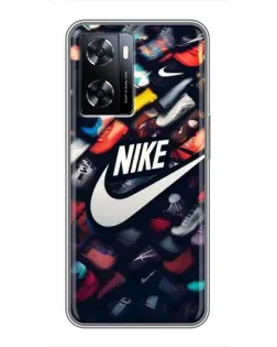 Чехол для OnePlus Nord N20 SE с картинкой «Коллекция кроссовок Nike»